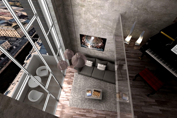interior view of the special apartment (duplex) - © Luca Peralta